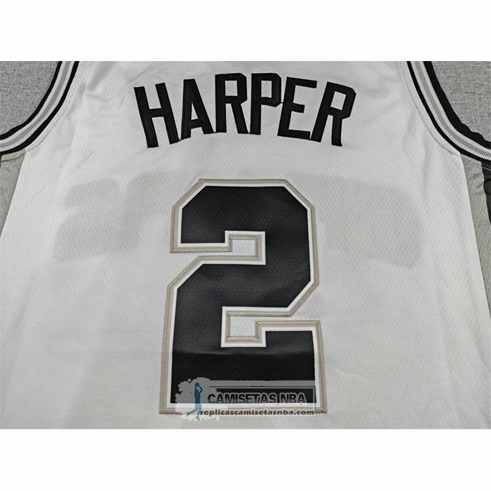 Camiseta San Antonio Spurs Dylan Harper NO 2 Association 2025-26 Blanco